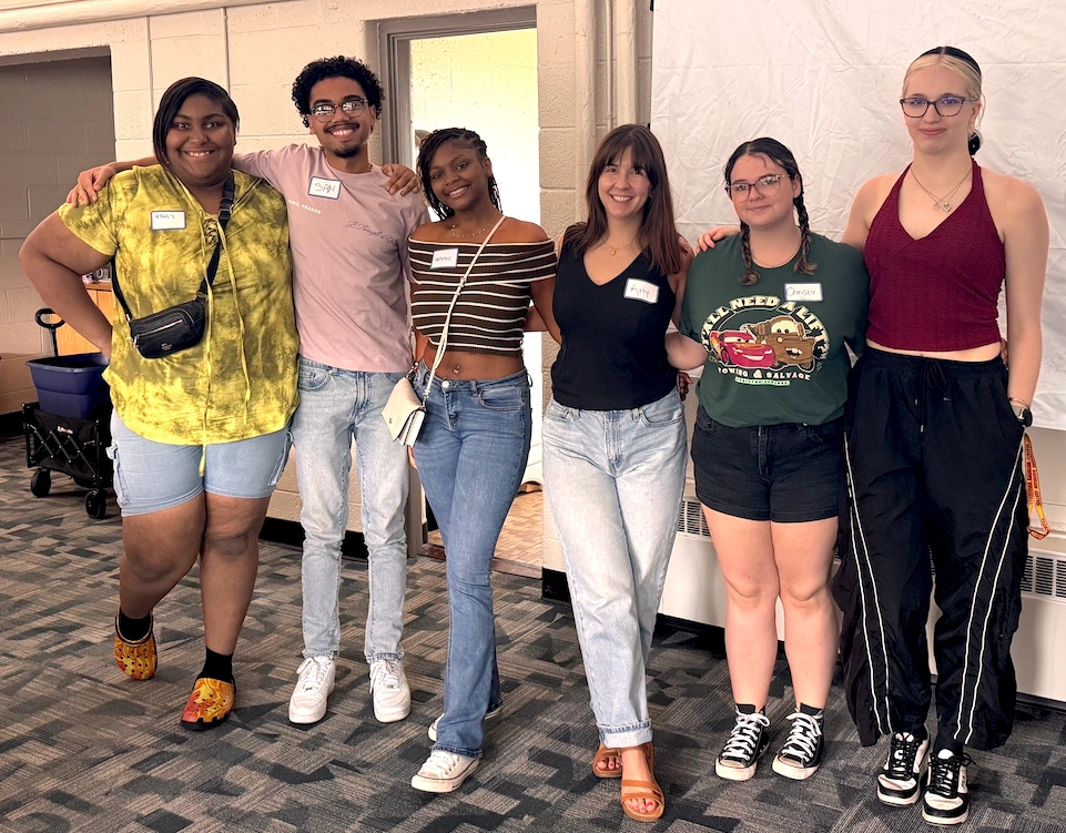 Students and Kitty Groeller at the 2026-27 Near-Peer Mentorship Program Kickoff Event